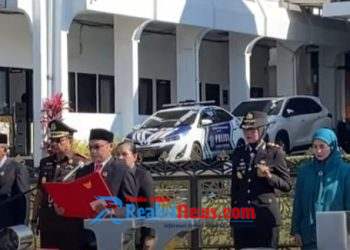 DPRD, Walikota Sukabumi, Jajaran TNI – POLRI, Forkopimda, Para Pelajar dan Elemen Masyarakat Mengikuti Upacara Peringatan Hari Kesaktian Pancasila 1 Oktober 2025