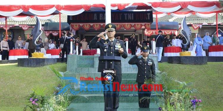 Kodim 0607/Kota Sukabumi Gelar Upacara HUT TNI ke – 80