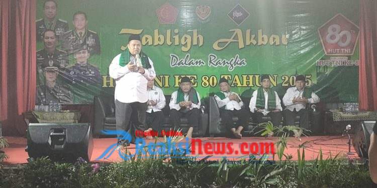 Kodim 0607/Kota Sukabumi Gelar Tabligh Akbar Peringati Hut TNI ke 80