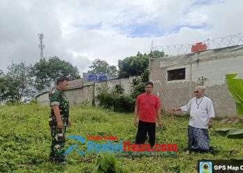 Sertu H. Agus Ramdani Koramil 2203/Warungkiara Tinjau Rencana Pembangunan Koperasi Merah Putih di Wilayah Binaan