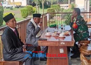 Danramil 2203/Warungkiara Kapten Inf Agus Rahman Laksanakan Komsos Bersama Pimpinan Pondok Modern Assalam Putri