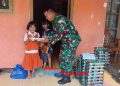 Serka Enceng Dampingi Pendistribusian MBG di Wilayah Koramil 2203/Warungkiara