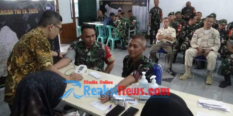 Kodim 0607/ Kota Sukabumi adakan Pemeriksaan Sekrining EKG Prajurit dan PNS