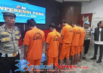 Lima Tersangka Curanmor Berhasil Diamankan, Satreskrim Polres Sukabumi Kota