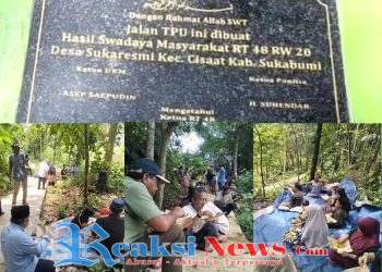 Hasil Swadaya Masyarakat, Bangun Jalan Menuju TPU dan Warga Ciseureuh Gelar Tasyakuran