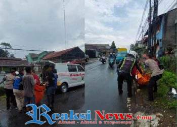 Pengendara Sepeda Motor Tewas Terlindas Truk Tangki Semen, Di Jalan Cikukulu Sukabumi