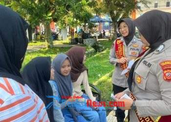 Polresta Bandung Gelar Patroli Mojang Lodaya di Stadion Jalak Harupat, Wujudkan Kamtibmas Humanis dan Proaktif
