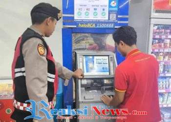 Cegah Tindak Kejahatan di ATM Patroli Polsek Baros Berikan Himbauan Kamtibmas