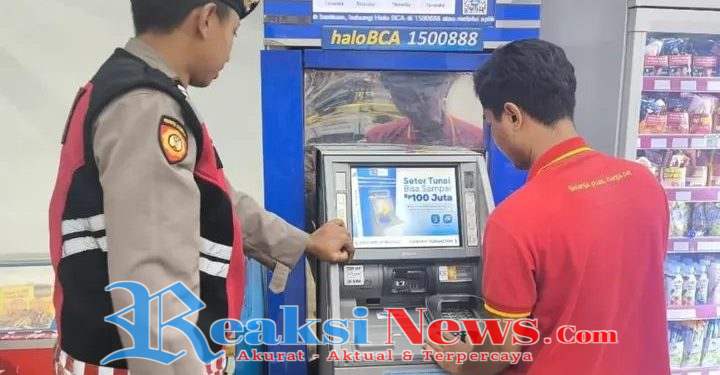 Cegah Tindak Kejahatan di ATM Patroli Polsek Baros Berikan Himbauan Kamtibmas