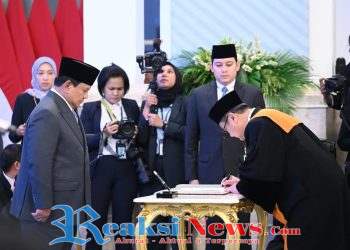 Presiden Prabowo Saksikan Pengucapan Sumpah Wakil Ketua Mahkamah Agung Bidang Non Yudisial
