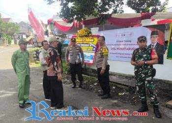 Polsek Baros Berikan Pengamanan Kunjungan Kerja Menteri P2MI di Gedung PasimGo Migrant Center