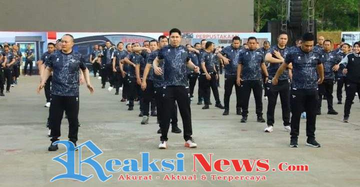 Kapolda dan Kapolres Seluruh Indonesia Gelar Olahraga Bersama Jelang Apel Kasatwil 2025