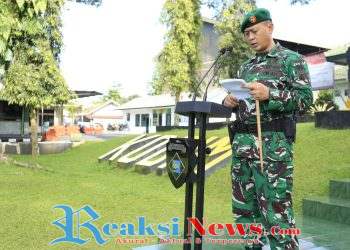 Upacara 17 November 2025 Dandim 0607/Kota Sukabumi Bacakan Amanat Kasum TNI