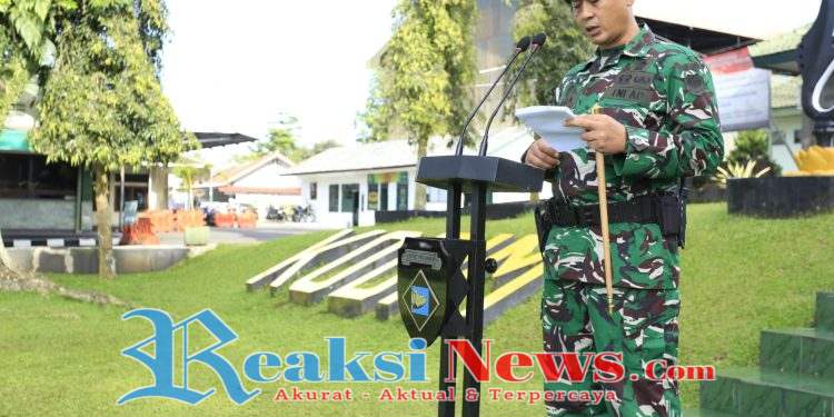 Upacara 17 November 2025 Dandim 0607/Kota Sukabumi Bacakan Amanat Kasum TNI