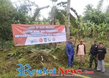 Danramil 2203/Warungkiara Kapten Inf Agus Rahman Tinjau Lahan Pembangunan Koperasi Desa Merah Putih di Hegarmanah