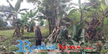 Serka Slamet Babinsa Mangunjaya Koramil 2203/Warungkiara Dukung Pembenahan Lokasi Pembangunan Koperasi Desa Merah Putih