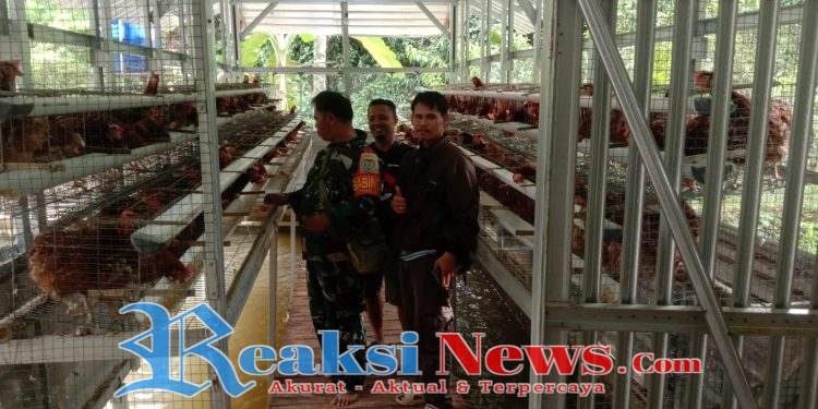 Sertu Suparno Babinsa Damaraja Koramil 2203/Warungkiara Tinjau BUMDes Desa Damaraja