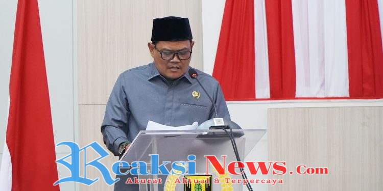 Pimpinan Badan Anggaran DPRD”H. Usep”Sampaikan Laporan Hasil Pembahasan Tim TAPD Terkait Evaluasi Gubernur Terhadap APBD Tahun Anggaran 2026