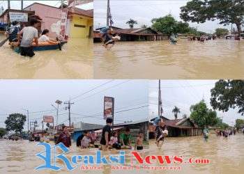 Dampak Banjir, Warga Pematang Tengah Tanjung Pura Lengkap dengan Penderitaan