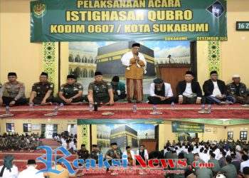 Kodim 0607/Kota Sukabumi, Gelar Istighosah Qubro Doakan Keselamatan Bangsa dan Korban Bencana