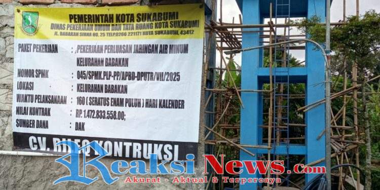Pekerjaan Perluasan Jaringan Air Minum di Kp. Cibereum Kel Babakan Kota Sukabumi Sudah Empat Minggu tak di kerjakan. ada apa!?