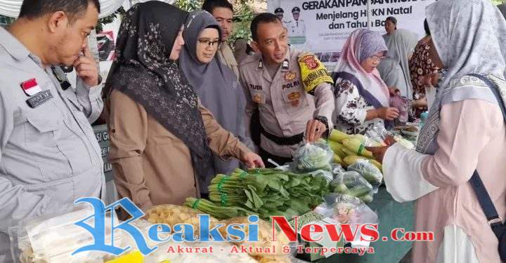 Gerakan Pangan Murah Jelang HBKN Natal dan Tahun Baru, Polsek Baros Giatkan Monitoring dan Pengamanan