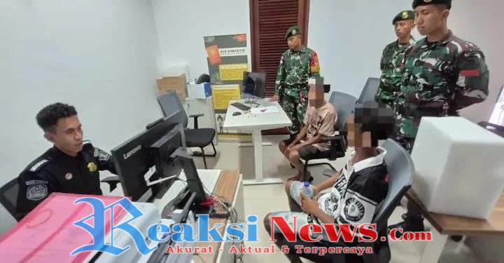 Tingkatkan Keamanan Perbatasan, Satgas Pamtas Yonarhanud 2 Kostrad Deportasi 2 WNA ke Timor Leste