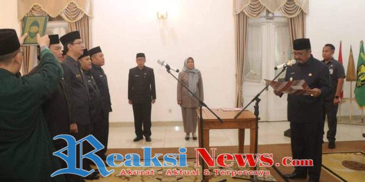 Pelantikan Pejabat Eselon llb, Bupati Sukabumi, Tumbuhkan Budaya Kerja Yang Baik Optimalkan Layanan Publik