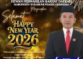 Teddy Setiadi Anggota DPRD Kab Sukabumi Fraksi Gerindra, Ucapkan Selamat Tahun Baru 2026