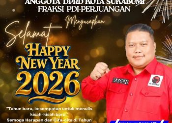 Raden Koesoemo Hutaripto, S.MB Anggota DPRD Kota Sukabumi Fraksi PDI-Perjuangan, Ucapkan Selamat Tahun Baru 2026