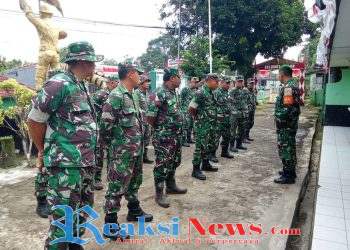 Danramil 2203/Warungkiara Kapten Inf Agus Rahman Pimpin Apel Siaga Pengamanan Natal dan Tahun Baru 2026