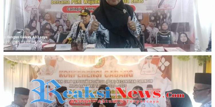 Terpilih Aklamasi Hj Nurlaelah Resmi Pimpin PGRI Kecamatan Caringin Masa Bakti 2025-2030