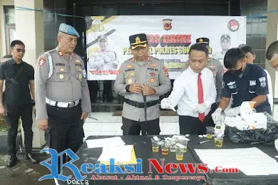 Kapolres Sukabumi Lakukan Tes Urine Sebanyak 177 Personel, Hasilnya Negatif