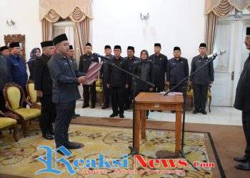 Bupati Sukabumi, Kukuhkan dan Ambil Sumpah Jabatan Manajerial di Lingkungan Pemkab Sukabumi