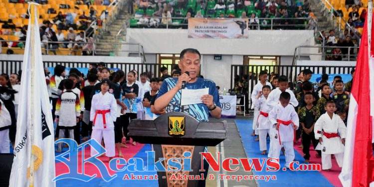 Buka Kejurda Karate, Bupati Sukabumi Bangun Karakter Sportivitas dan Persaudaraan
