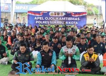 Polres Sukabumi Kota, Gelar Apel dan Menandatangani Deklarasi Bersama Ojek Online Kamtibmas