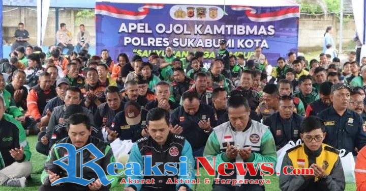 Polres Sukabumi Kota, Gelar Apel dan Menandatangani Deklarasi Bersama Ojek Online Kamtibmas