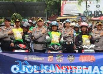 Apel Ojol Kamtibmas Polres Subang Perkuat Sinergi Polri dan Ojek Online