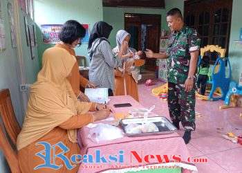 Babinsa Teras Dampingi Posyandu Balita, Wujud Nyata Dukungan TNI Ciptakan Generasi Sehat