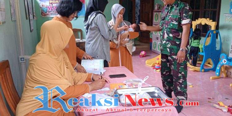 Babinsa Teras Dampingi Posyandu Balita, Wujud Nyata Dukungan TNI Ciptakan Generasi Sehat