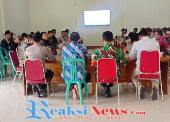 Kapten Inf Agus Rahman Danramil 2203/Warkir Bersama Kapolsek dan Camat Warkir dan Camat Bantargadung Laksanakan Rakor dengan Kades, Ketua KDKMP, Ketua Yayasan, dan Kepala SPPG