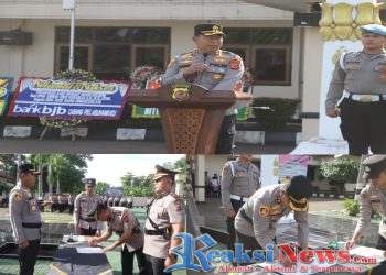 Upacara Sertijab Tandai Rotasi Pejabat Utama di Polres Sukabumi