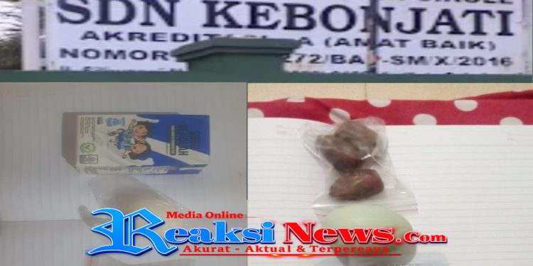 Menu paket MBG di SDN Kebon Jati Cikole Kota Sukabumi dari Dapur Sundara 2 ( Perum Prana ) Dipersoalkan Ortusis