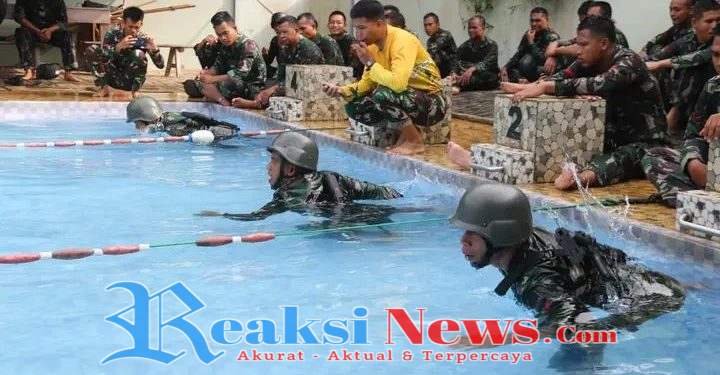 Yonif 323 Kostrad Gelar Latihan Renang Militer, Tingkatkan Ketangkasan Prajurit