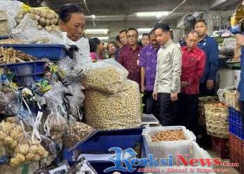 Wapres Tinjau Stabilitas Harga dan Transaksi Pembayaran Non Tunai, Kunjungi Pasar Badung Bali
