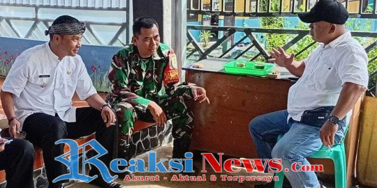Danramil 2203/Warungkiara Kapten Inf Agus Rahman Koordinasi Bersama Camat dan Ketua Apdesi, Monitor Pembangunan Koperasi Desa Merah Putih