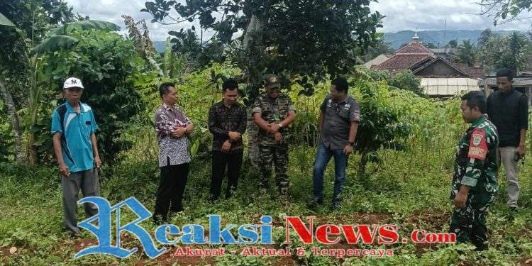 Koda Kusdiarto Babinsa Bojongkerta Koramil 2203/Warungkiara Dampingi Kadis Koperasi Tinjau Lahan Koperasi Desa Merah Putih di PTPN