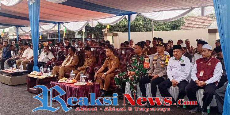 Danramil 2203/Warungkiara Kapten Inf Agus Rahman Hadiri Peresmian Kantor Kecamatan Warungkiara