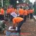 Anggota Koramil 2203/Warungkiara Bersama Relawan Mantab 03 Gelar Aksi Bersih-Bersih Makoramil