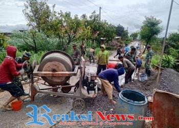 Sehari Pasca Pembukaan, Anggota Satgas TMMD Reguler 127 Kodim 0728/Wonogiri Langsung Tancap Gas